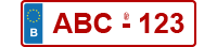 Nouvelle plaque d'immatriculation en Belgique