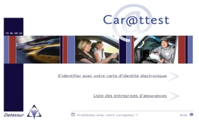 La page de carattest