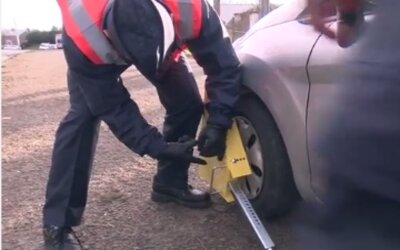 Taxe impayée sabot